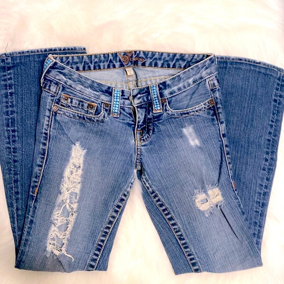 Bebe Denim Jean Like New Excellent Condition - Picture 6 of 13